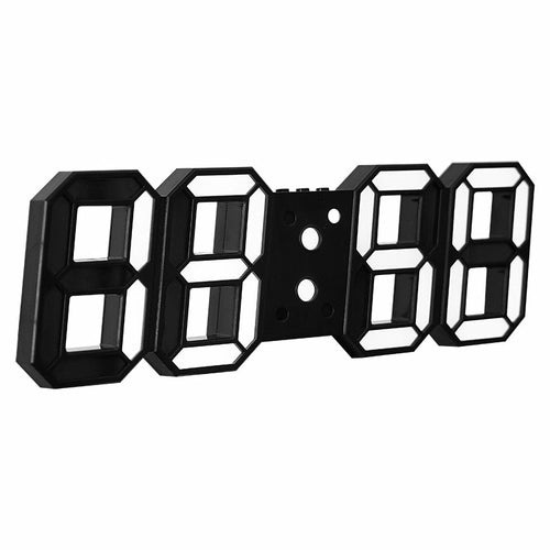 3D LED Digital Wall Clock Remote Control Electronic