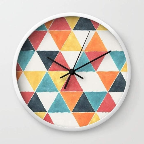 Trivertex 10 Inch Modern Wall Clock Black White